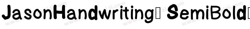 JasonHandwriting2 SemiBold字体转换